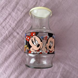 Vintage Disney glass juice jar